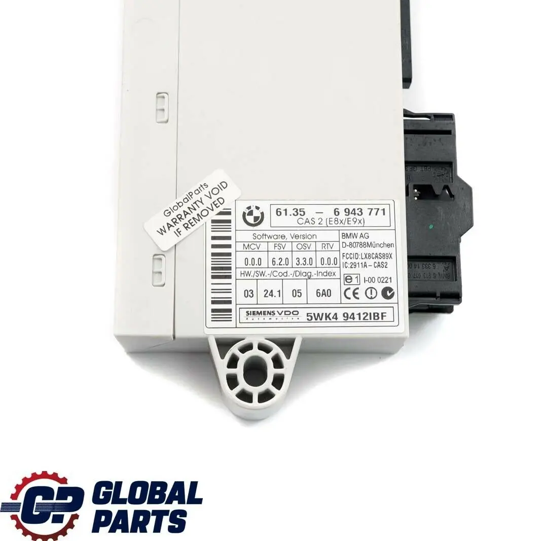 BMW 1 3 Series E87 E90 E91 120i 320i N46 ECU KIT DME CAS2 + Key Manual - SKU 7552176-1 - Part number 7552176