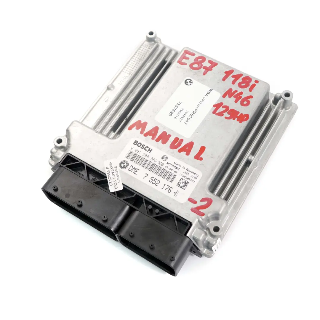 BMW E87 E90 118i N46 Komputer silnika DME - SKU 7552176-2 - Numer Części 7552176
