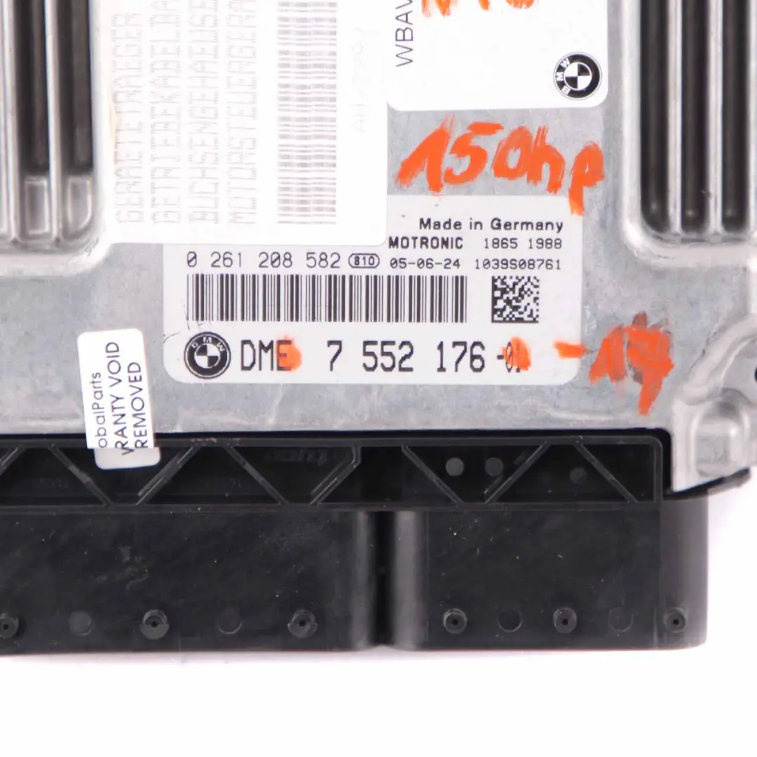 BMW E87 E90 120i 320i N46 ECU Engine Control Kit DME CAS2 Key Manual - SKU 7552176-6 - Part number 7552176