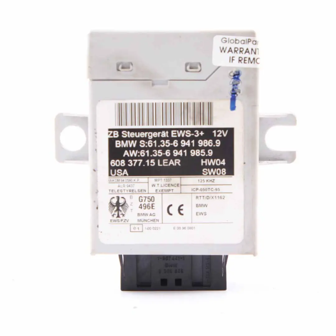 BMW Z4 E85 2.0i N46 150HP ECU Engine Control Kit DME CAS2 Key Manual - SKU 7552176-7 - Part number 7552176