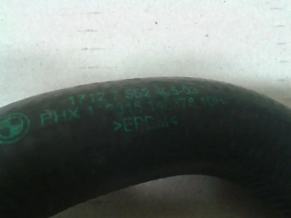 BMW E81 E82 E87 LCI E87N Linea Riscaldatore Ritorno Termostato Raffreddamento - SKU 7552405 - Numero di parte 17127552405