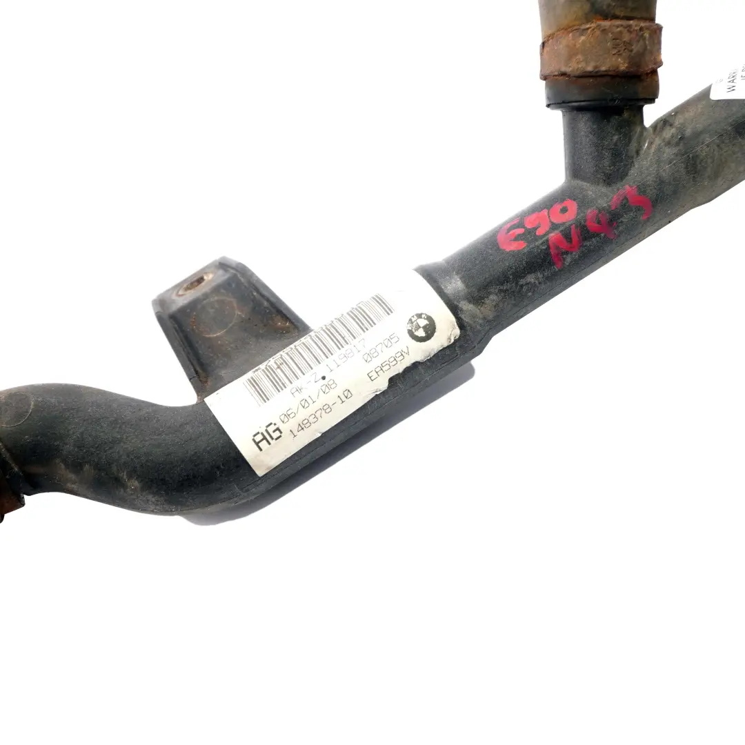 N43 Termostato Calentador Manguera Retorno para Radiador para BMW E88 E90 LCI con número de pieza 7552408 BMW E88 E90 LCI N43 Termostato Calentador Manguera Retorno para Radiador - SKU 7552408 - Número de pieza 7552408