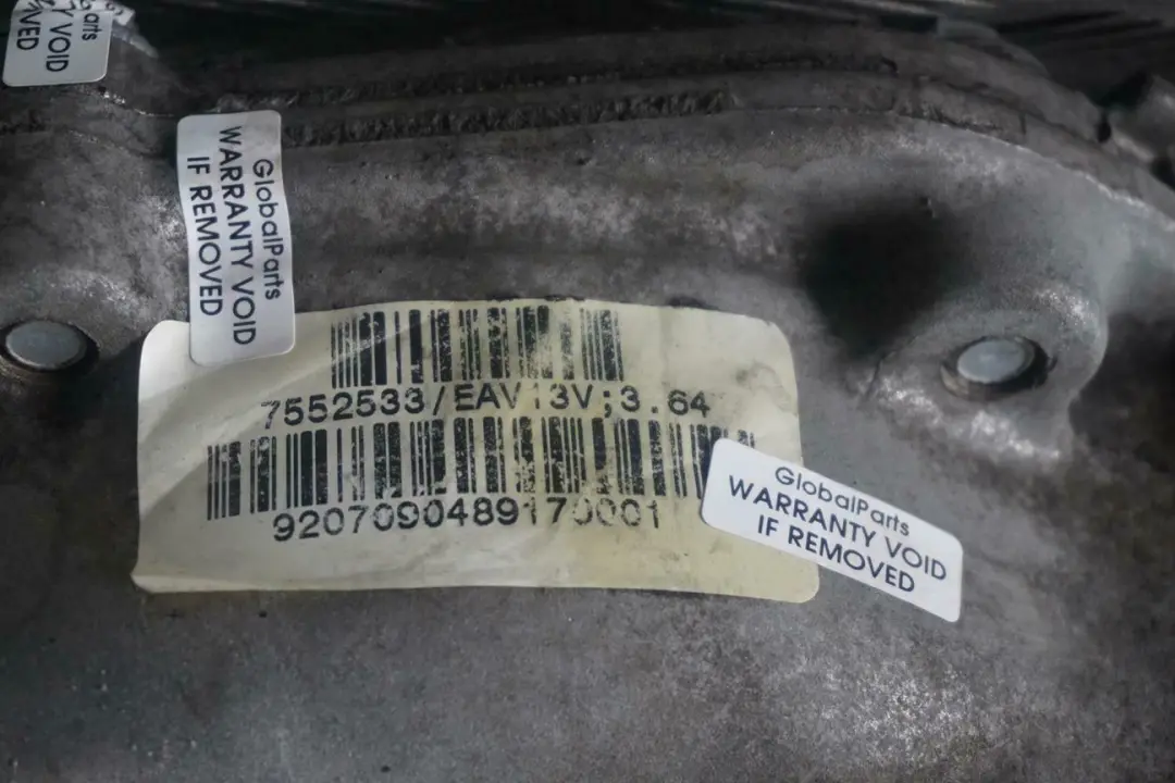 BMW X5 E70 X6 E71 Front Differential Diff 3,64 Ratio WARRANTY - SKU 7552533 - Part number 7552533