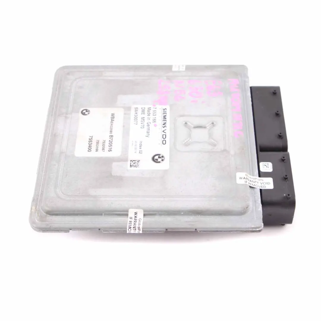 N52 330i 530i 630i Motorsteuergerät ECU DME Automatik für BMW E60 E63 E90 mit Teilenummer 7553166 BMW E60 E63 E90 N52 330i 530i 630i Motorsteuergerät ECU DME Automatik - SKU 7553166 - Teilenummer 7553166