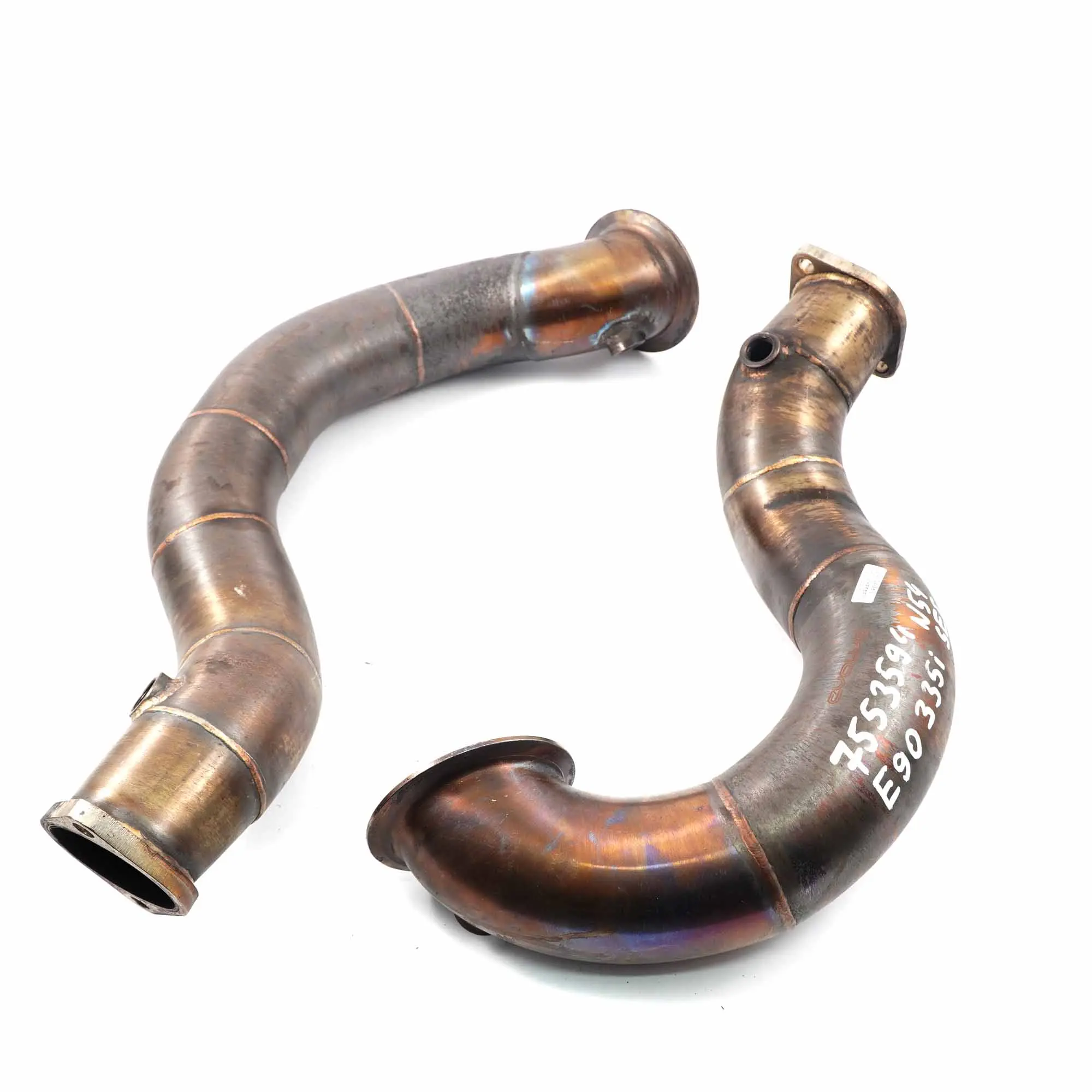 BMW E82 E88 E90 E91 135i 335i N54 Downpipe Katalyzátor Výfuk EVOLVE