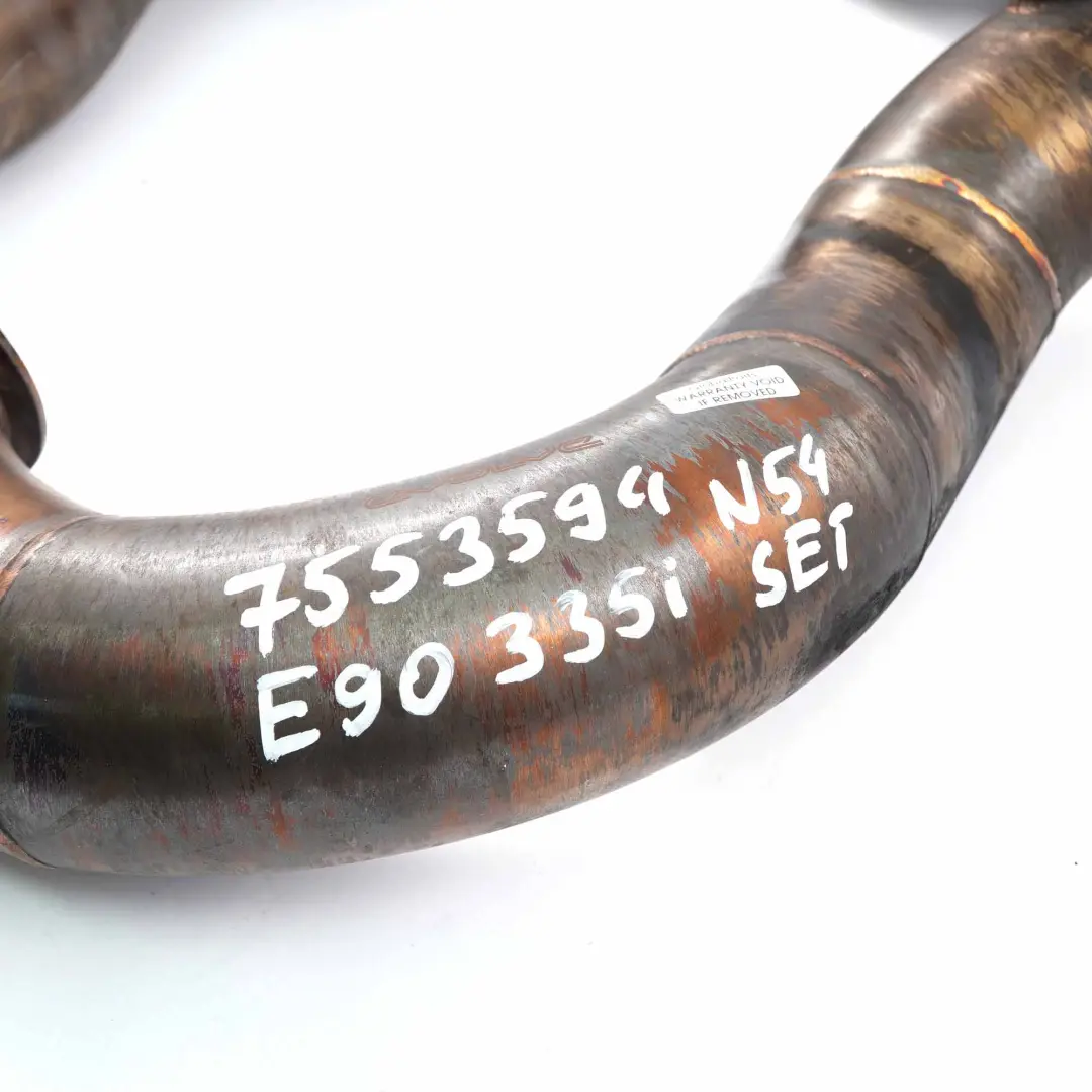  Downpipe Set BMW E82 E88 E90 E91 135i 335i N54 Exhaust Catalytic Pipes EVOLVE - SKU 7553594 - Part number 7553594