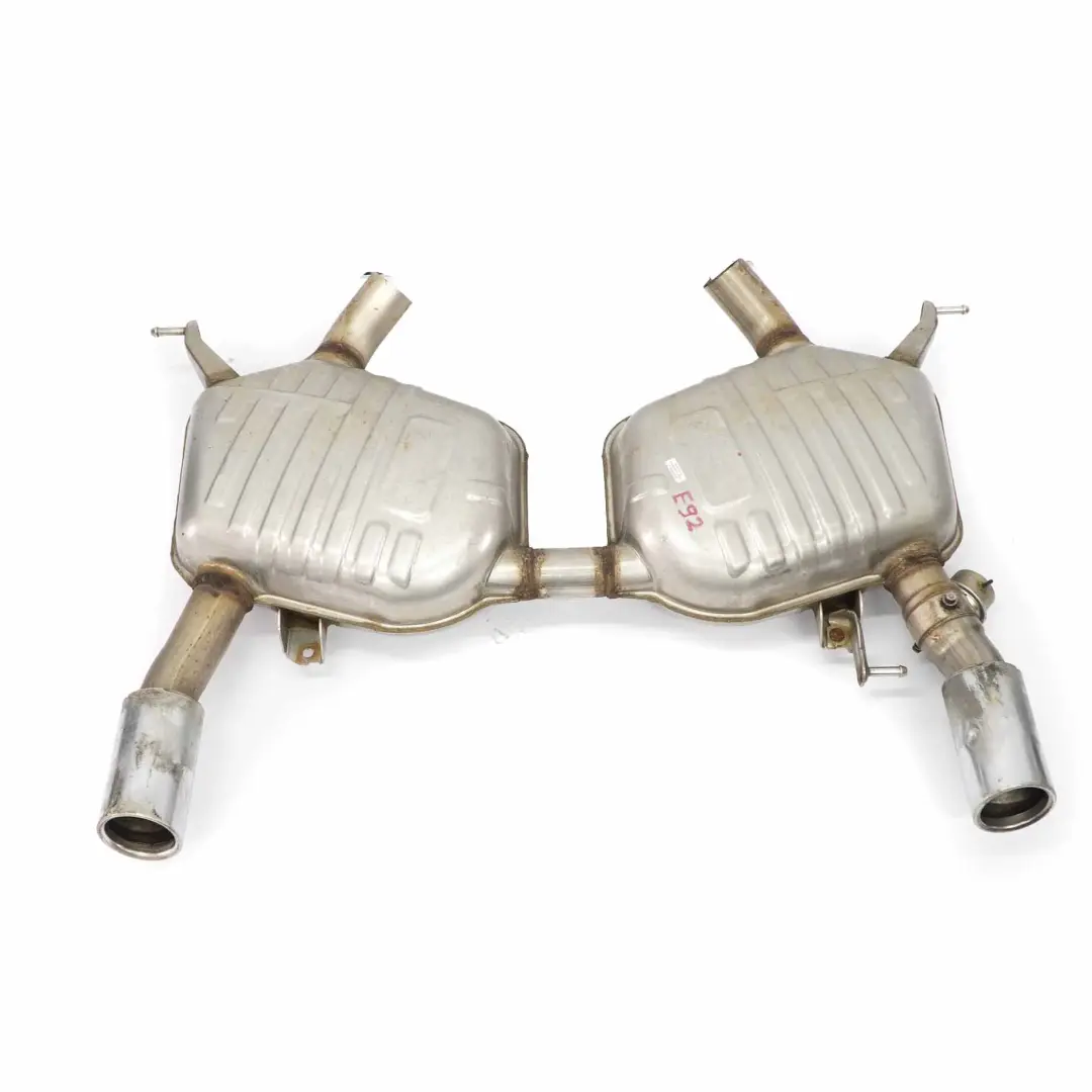 Exhaust Silencer BMW E92 E93 335i Muffler Box Double Pipe 7553613 to Rear with Part number 7553612 Rear Exhaust Silencer BMW E92 E93 335i Muffler Box Double Pipe 7553613 - SKU 7553612 - Part number 7553612
