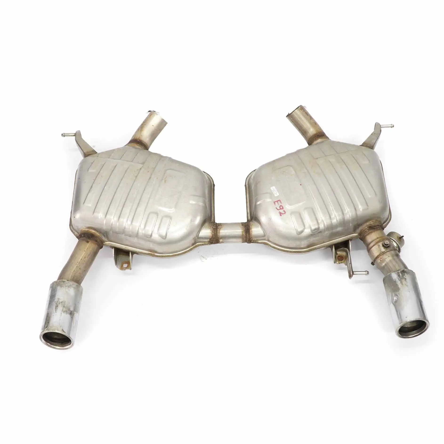 BMW E92 E93 335i Escape Trasero Caja Silenciador Doble Tubo 7553612 7553613