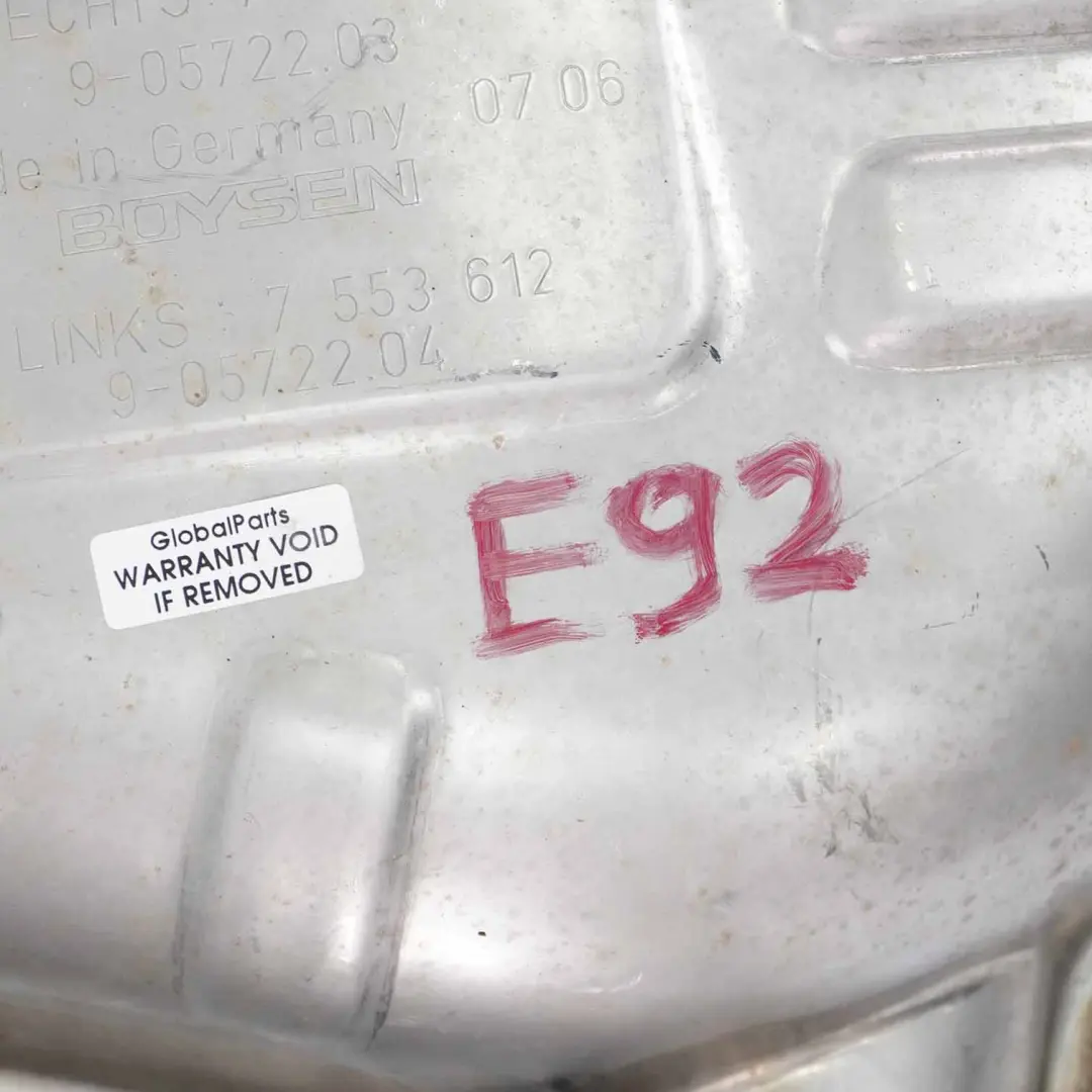 BMW E92 E93 335i Schalldämpferkasten Doppelrohr Endschalldämpfer 7553613 - SKU 7553612 - Teilenummer 7553612