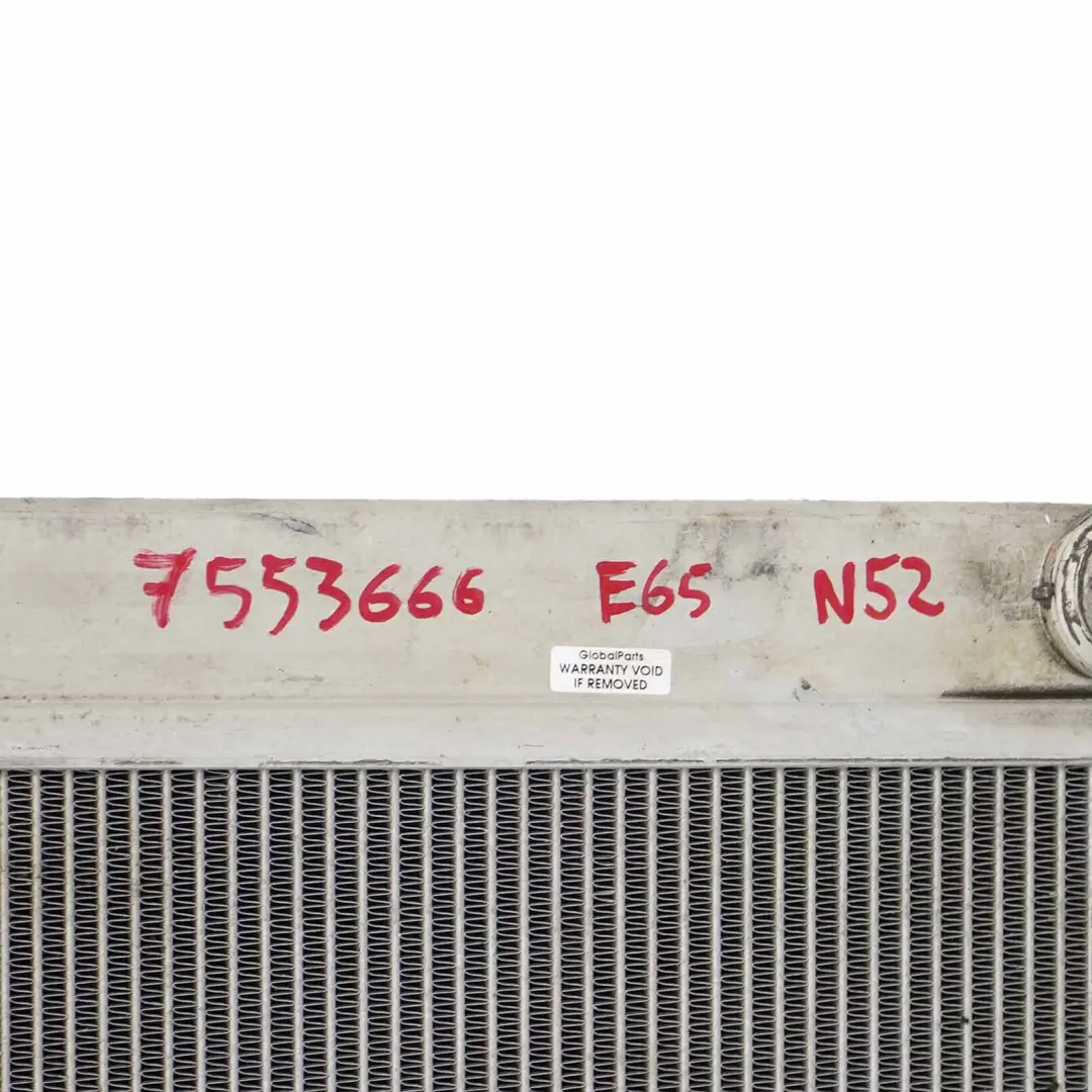730i N52 Refroidissement Moteur Radiateur Essence 60772 pour BMW E65 E66 à propos du numéro de pièce 7553666 BMW E65 E66 730i N52 Refroidissement Moteur Radiateur Essence 60772 - SKU 7553666 - Numéro de pièce 7553666