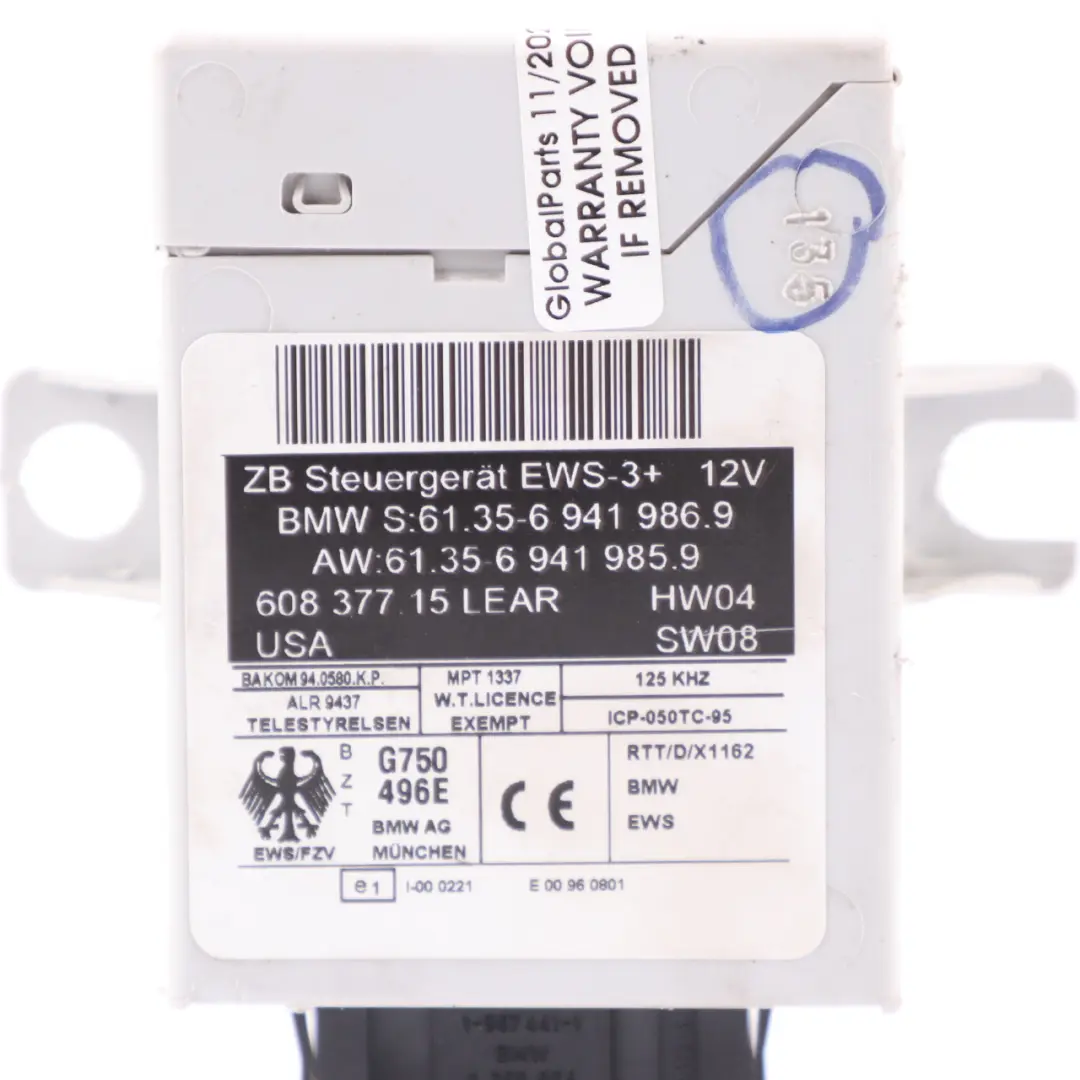 Mini Cooper S R53 W11 170HP Engine ECU Kit DME + EWS + Key Automatic - SKU 7553735-2 - Part number 7553735