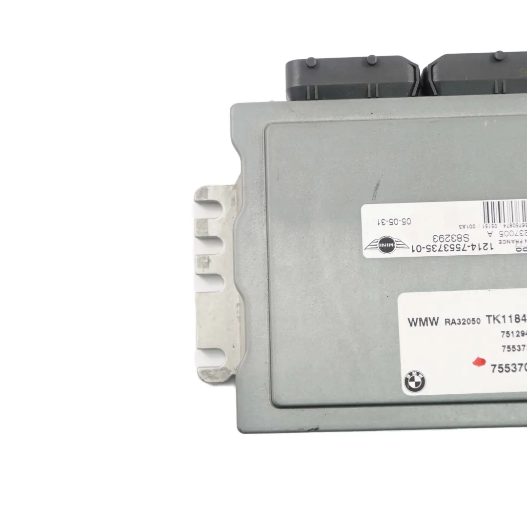 90HP Module l'unité contrôle moteur ECU DME Manual pour MINI One R50 R52 W10 à propos du numéro de pièce 7553735 MINI One R50 R52 W10 90HP Module l'unité contrôle moteur ECU DME Manual - SKU 7553735-6 - Numéro de pièce 7553735