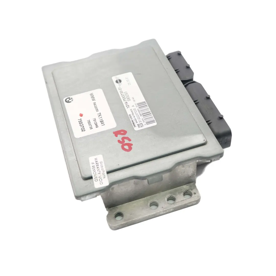 90HP Module l'unité contrôle moteur ECU DME Manual pour MINI One R50 R52 W10 à propos du numéro de pièce 7553735 MINI One R50 R52 W10 90HP Module l'unité contrôle moteur ECU DME Manual - SKU 7553735-6 - Numéro de pièce 7553735