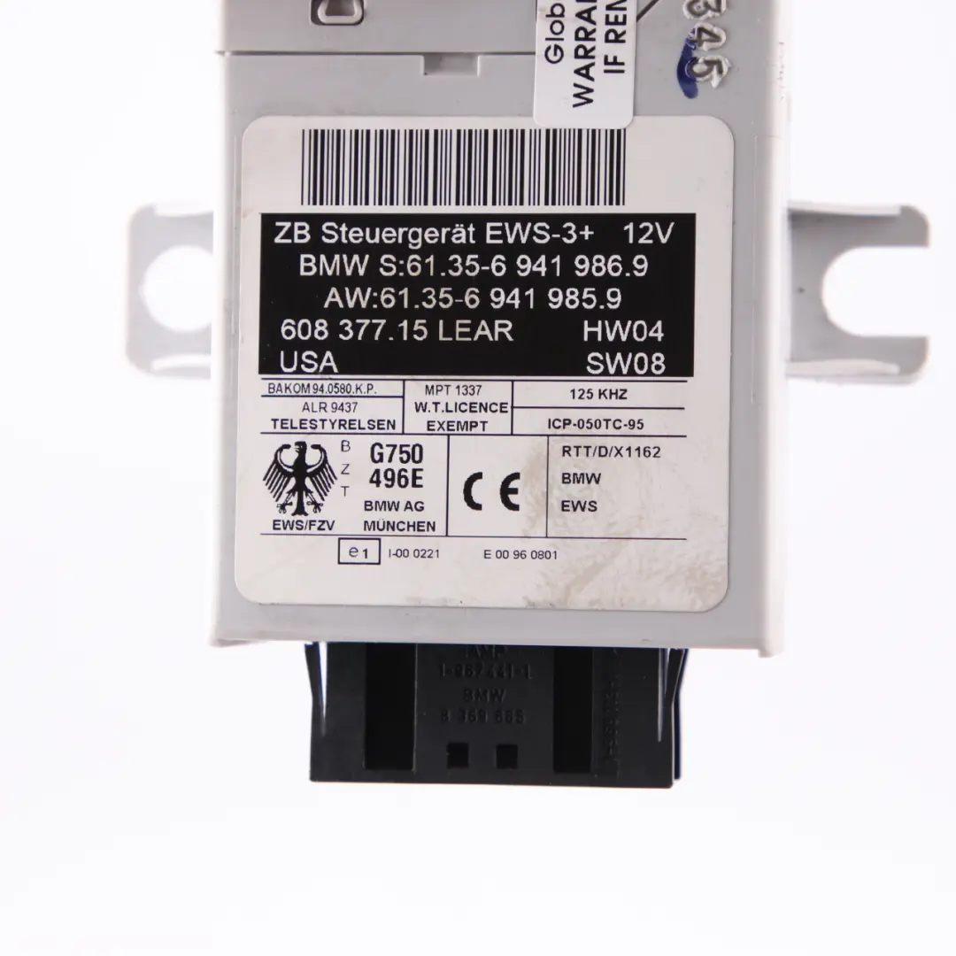 MINI Cooper R50 W10 116HP Engine ECU Kit Module DME Key EWS Automatic - SKU 7553735-7 - Part number 7553735