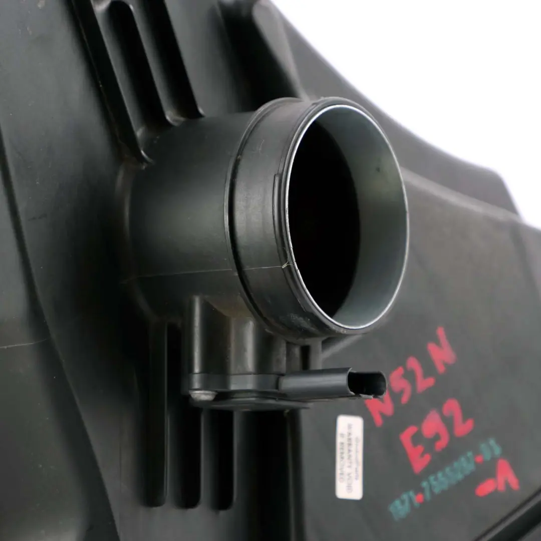 N52N N53 Air Intake Silencer Muffler Filter Box Petrol to BMW 3 E90 E91 E92 with Part number 7555287 BMW 3 E90 E91 E92 N52N N53 Air Intake Silencer Muffler Filter Box Petrol - SKU 7555287-1 - Part number 7555287