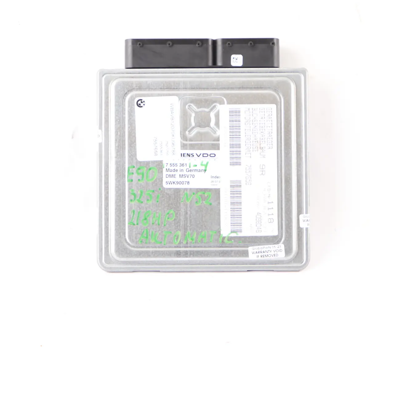 BMW E60 E90 E91 N52 325i 525i 218HP Engine Control Unit ECU DME 7555361 Automatic