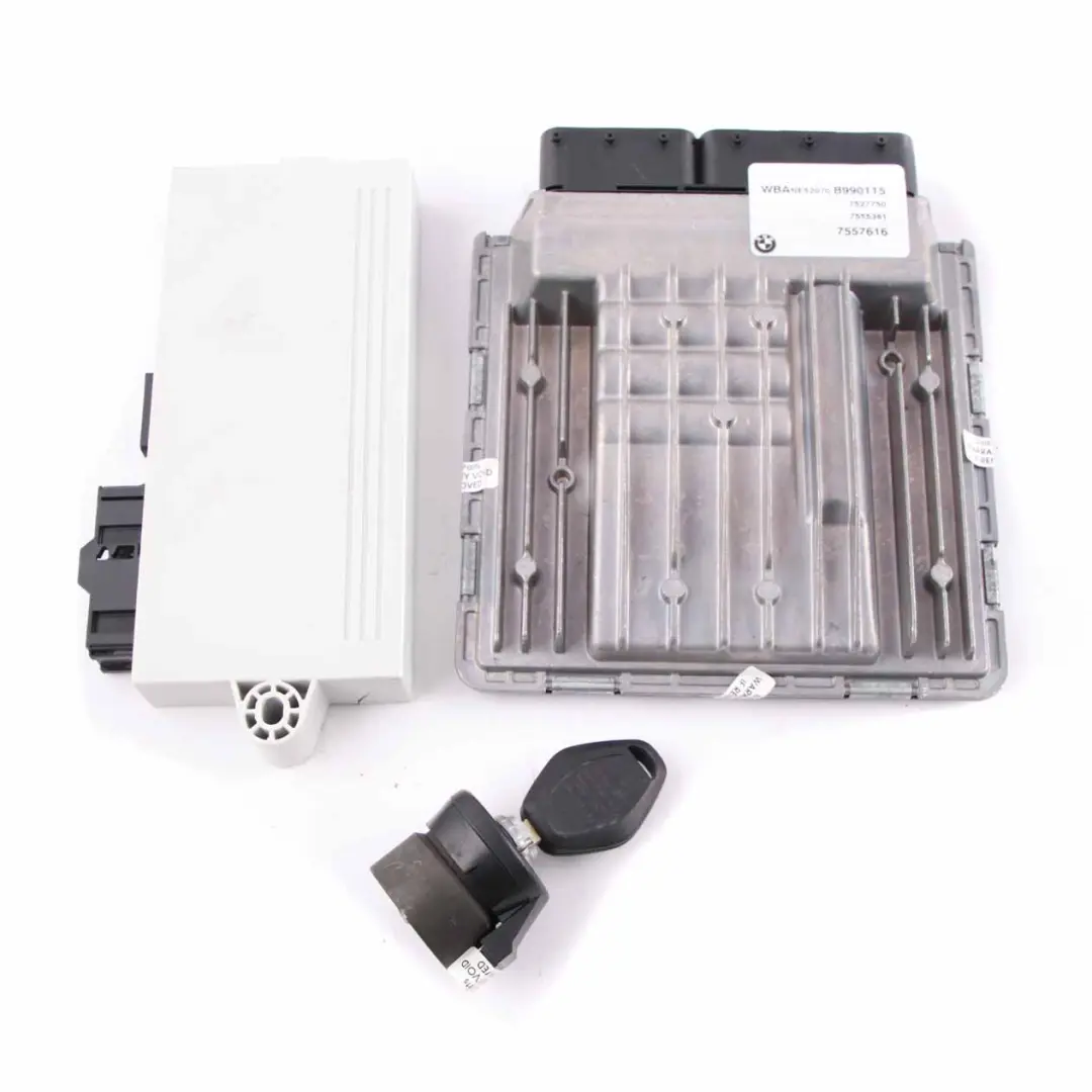 BMW E60 E61 525i Petrol N52 218HP ECU Engine Kit DME CAS2 + Key Manual - SKU 7555361-6 - Part number 7555361