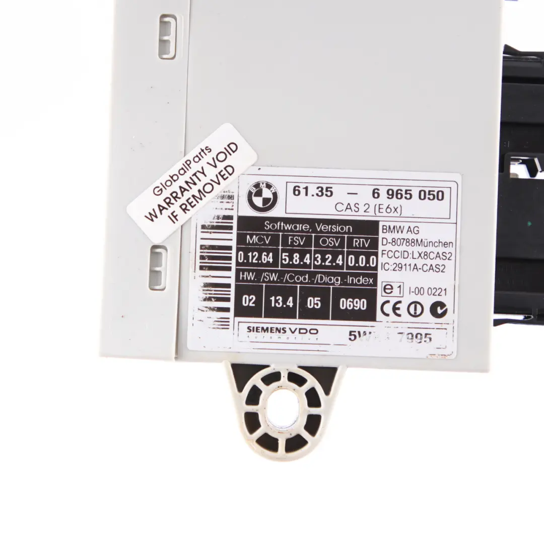 BMW E60 E61 523i Benzin N52 177HP ECU Steuergerät DME CAS2 + Schlüssel - SKU 7555361-6 - Teilenummer 7555361