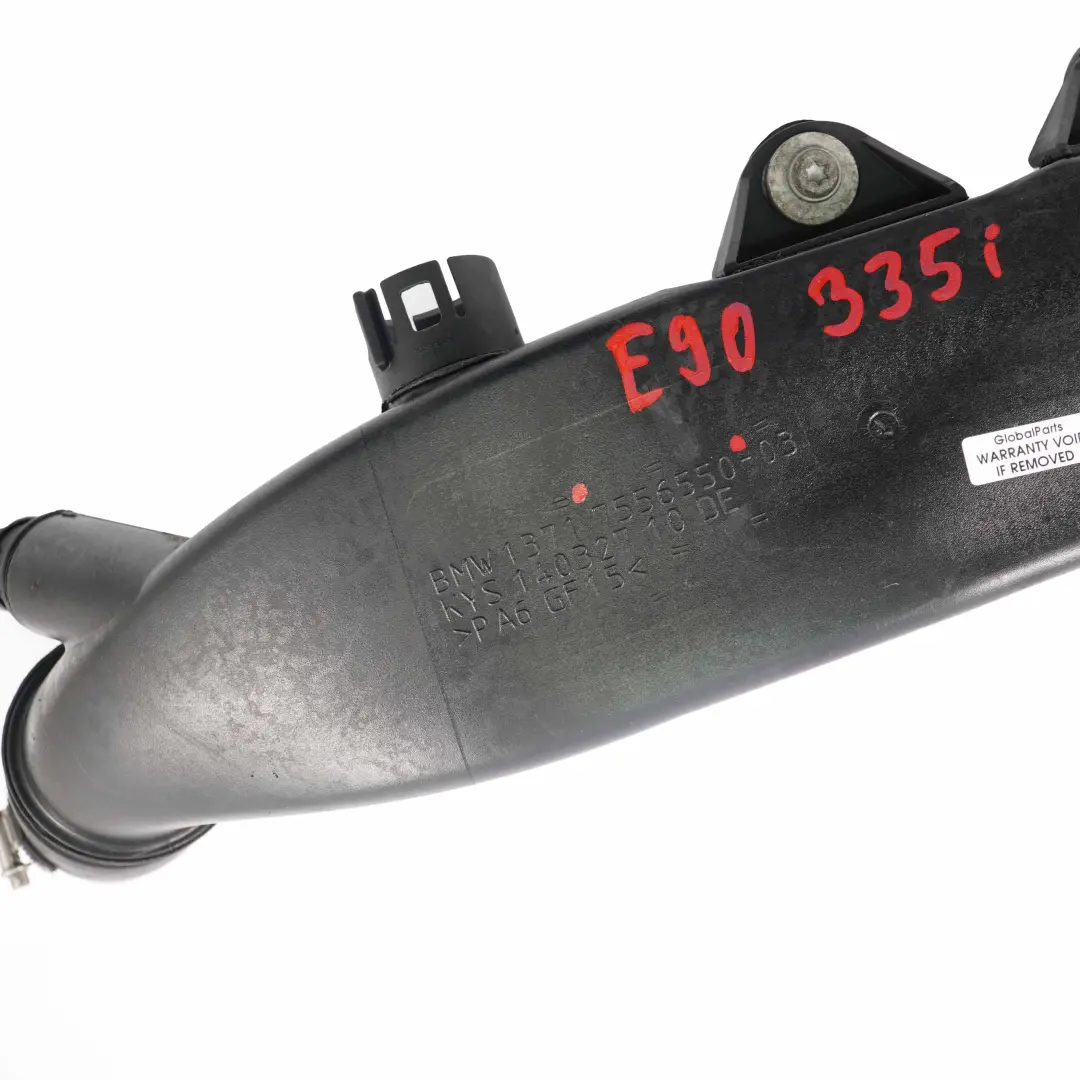 Rura Wąż Powietrza Doładowanego do BMW E82 E88 135i E90 E91 335i o numerze 7556550 BMW E82 E88 135i E90 E91 335i Rura Wąż Powietrza Doładowanego - SKU 7556550 - Numer Części 7556550