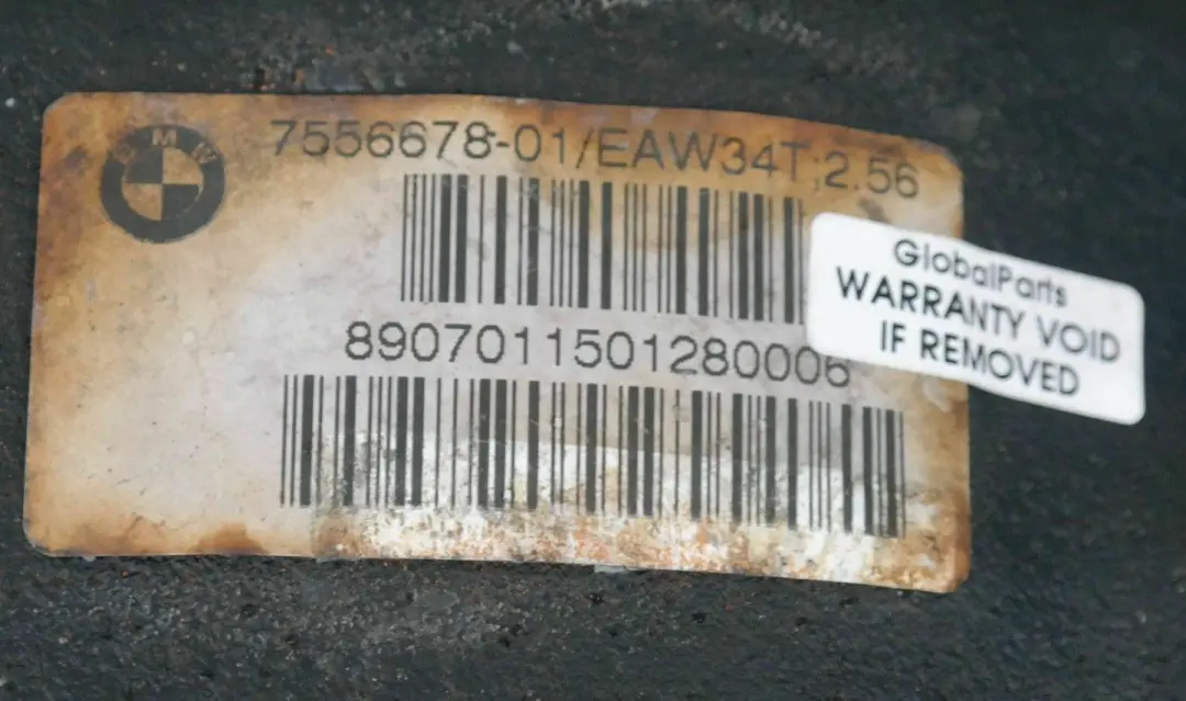 BMW 1 3 Series E87 E90 E91 320d 120d Rear Differential Diff 2,56 Ratio WARRANTY - SKU 7556678 - Part number 7556678