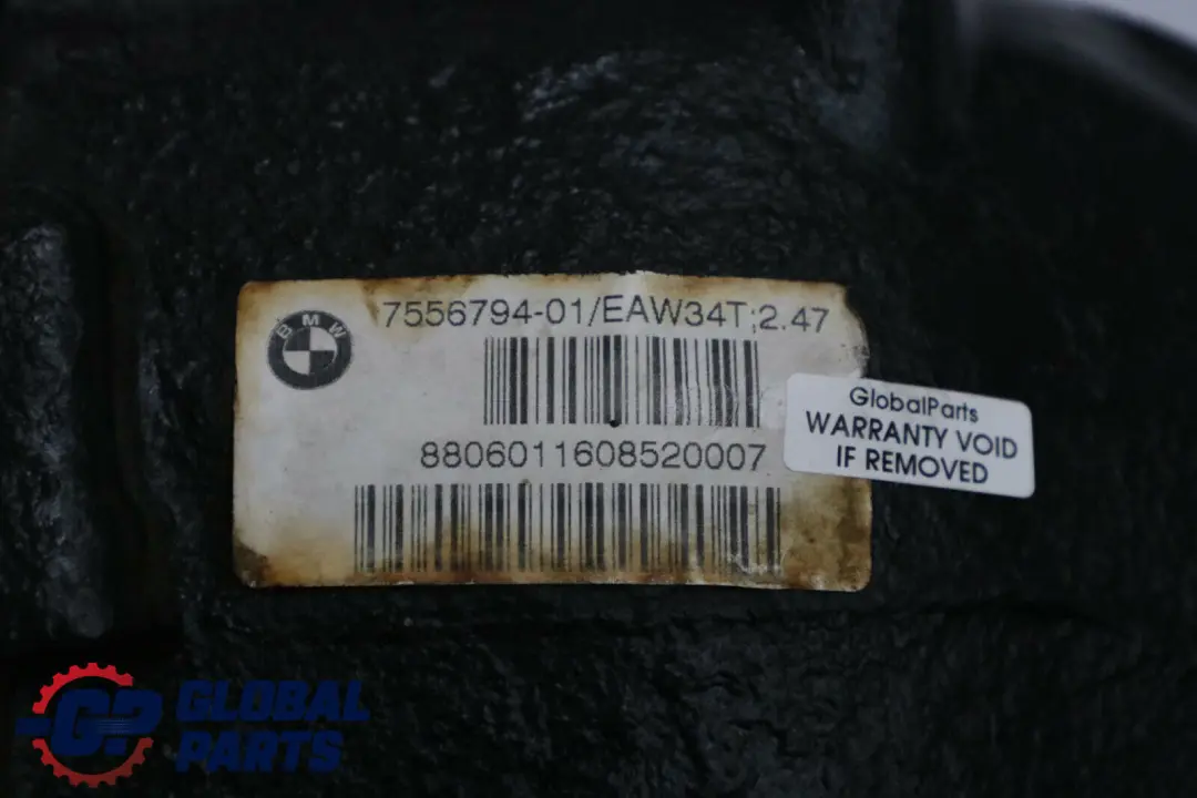 Differential Diff 2,47 ratio 4 BOLTS RECONDITIONED to BMW E87 118d Rear with Part number 7556794 BMW E87 118d Rear Differential Diff 2,47 ratio 4 BOLTS RECONDITIONED - SKU 7556794-1 - Part number 7556794