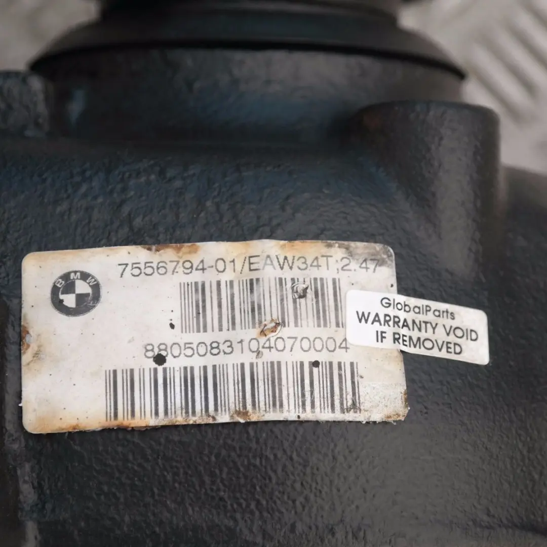 Differential Diff 2,47 ratio DIESEL 4 BOLTS WARRANTY to BMW 1 E87 118d rear with Part number 7556794 BMW 1 E87 118d rear Differential Diff 2,47 ratio DIESEL 4 BOLTS WARRANTY - SKU 7556794 - Part number 7556794
