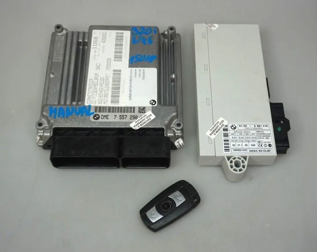 BMW 1 3 Series E87 E90 E91 120i 320i N46 ECU KIT DME CAS 2 key Manual - SKU 7557290 - Part number 7557290