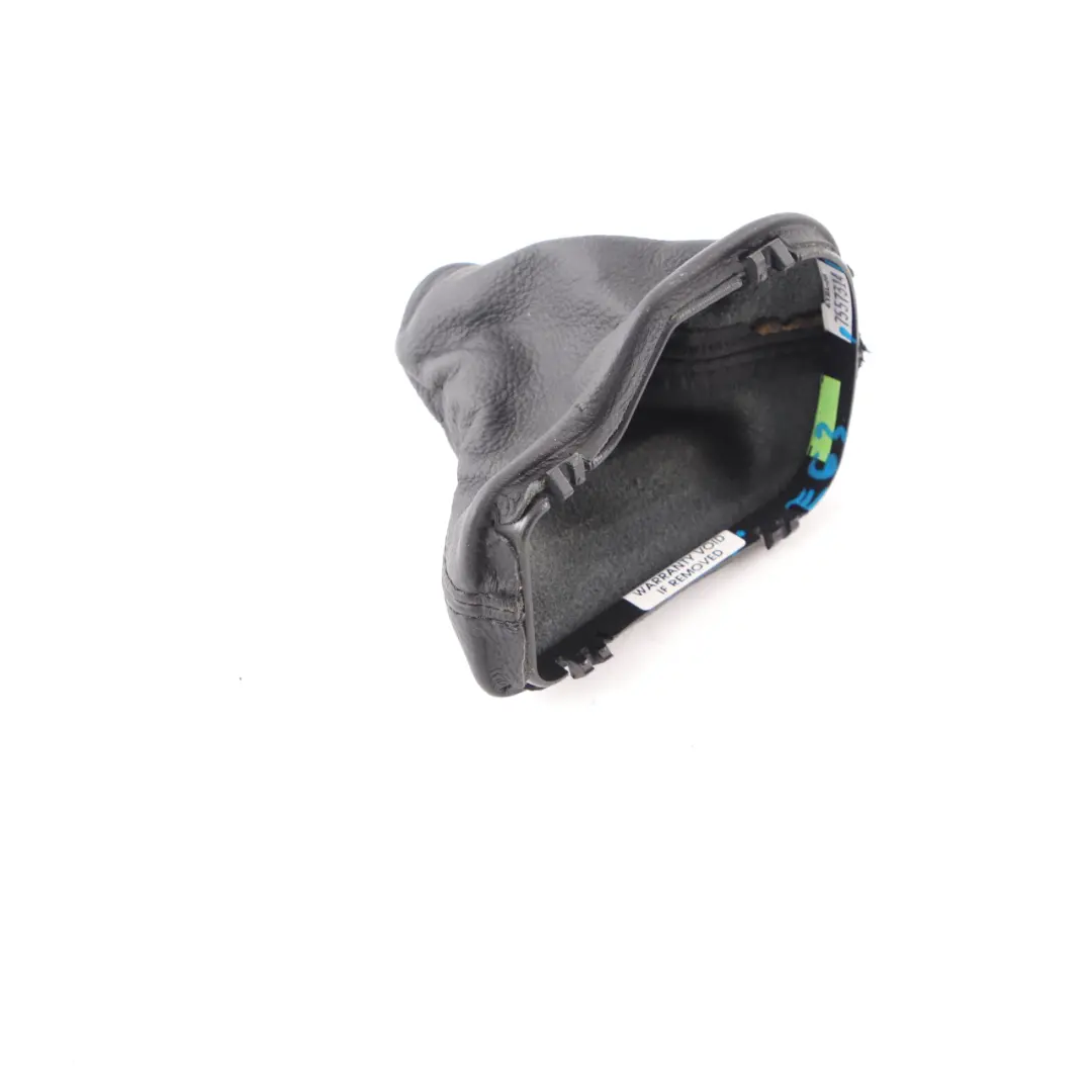 Selector Lever Cover Leather Black to BMW E63 E64 Gear with Part number 7557314 BMW E63 E64 Gear Selector Lever Cover Leather Black - SKU 7557314 - Part number 7557314