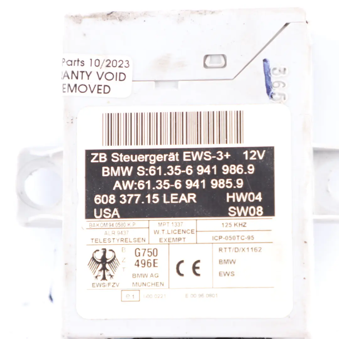 Mini Cooper R50 1.6 W10 116HP Engine ECU Kit DME + EWS + Key Automatic - SKU 7557395-12 - Part number 7557395