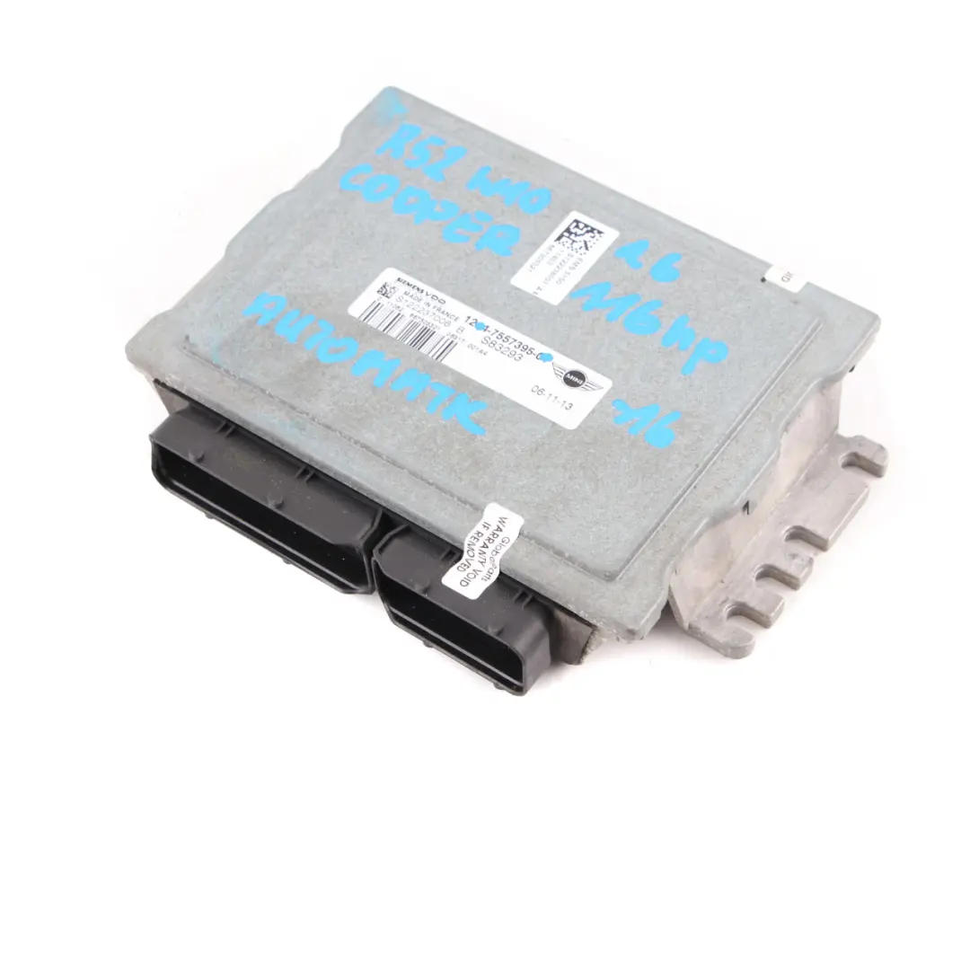 MINI Cooper R50 R52 W10 1.6 Petrol Engine Control Unit ECU DME Automatic - SKU 7557395-16 - Part number 7557395