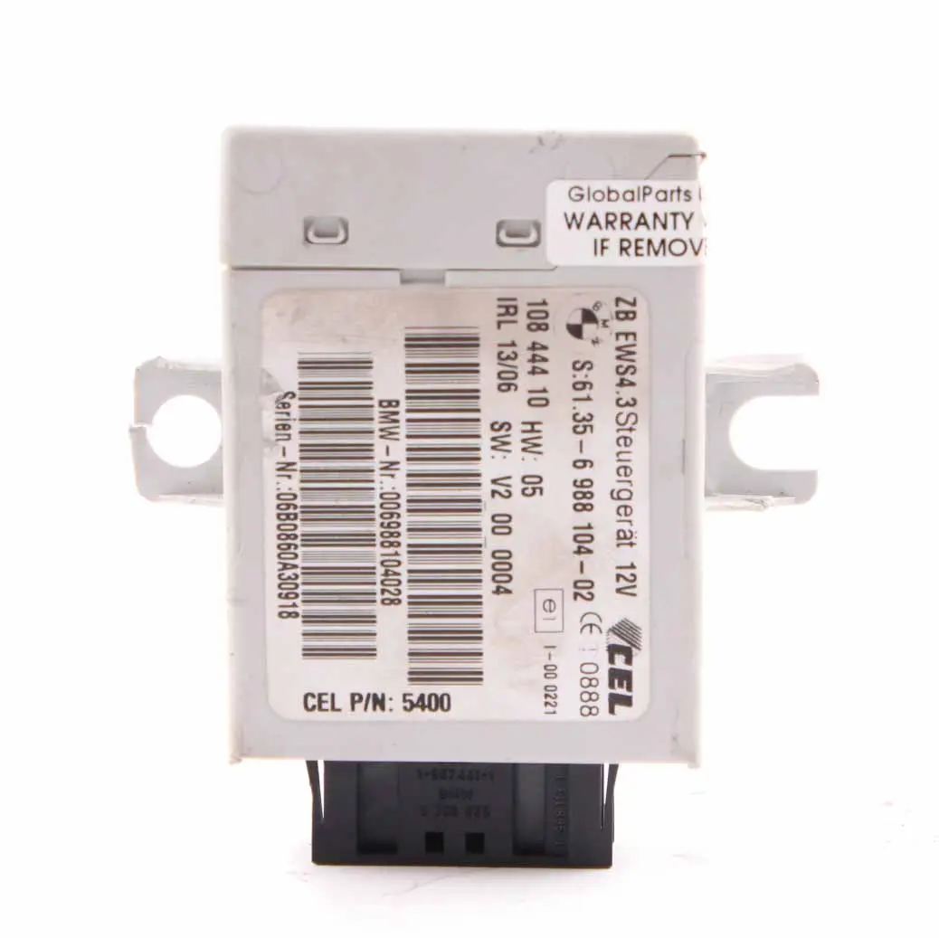 Mini Cooper R50 W10 116HP Engine Control Unit ECU Kit DME + EWS + Key - SKU 7557395-17 - Part number 7557395