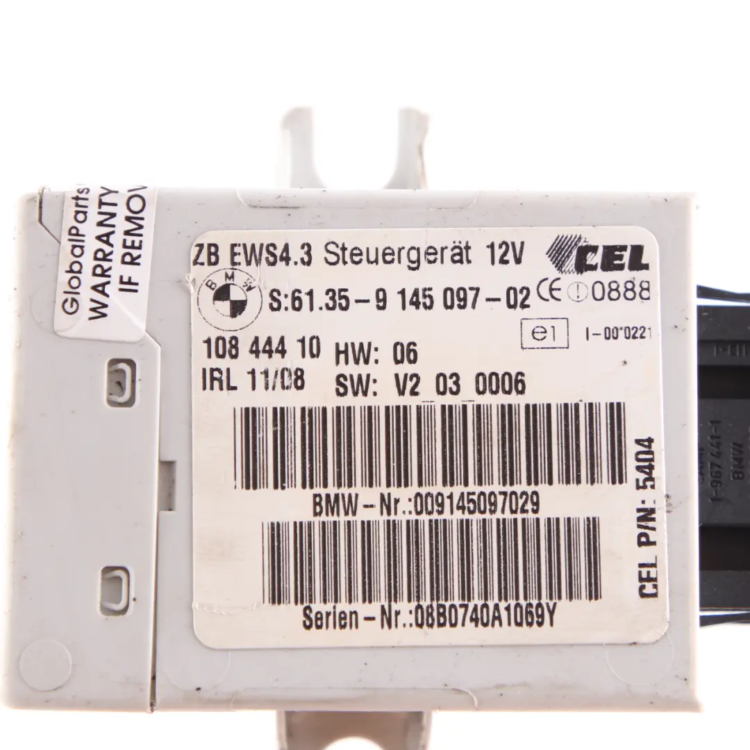 Mini Cooper S R52 R53 W11 170HP Motor ECU Kit DME EWS Schlüssel Handbuch - SKU 7557395-1 - Teilenummer 7557395