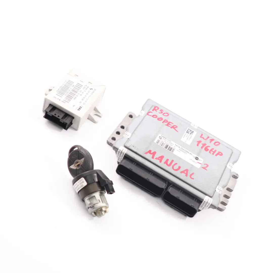 Mini Cooper R50 1.6 W10 116HP Motore Kit ECU DME EWS chiavi 7557395 Manuale - SKU 7557395-2 - Numero di parte 9127086