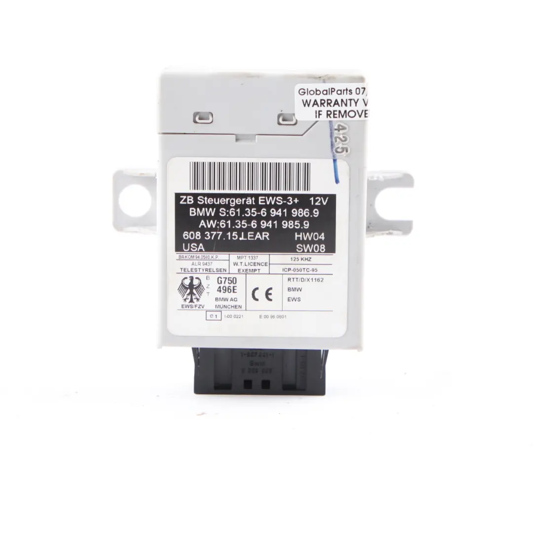 Mini Cooper R50 1.6 W10 116HP Kit ECU moteur DME EWS 2 Clés Manuel - SKU 7557395-3 - Numéro de pièce 7557395