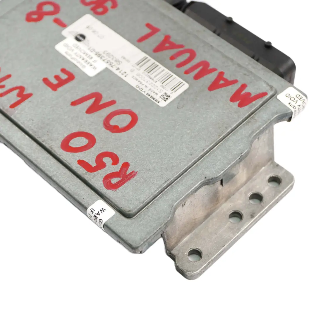 Benzin W10 90PS Steuergerät ECU DDE Schaltgetriebe für MINI One R50 R52 mit Teilenummer 7557395 MINI One R50 R52 Benzin W10 90PS Steuergerät ECU DDE Schaltgetriebe - SKU 7557395-8 - Teilenummer 7557395