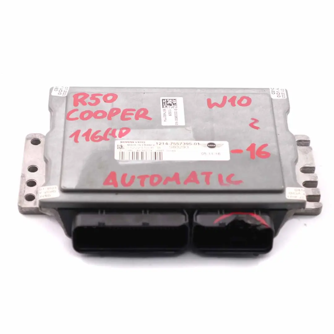 Mini Cooper R50 R52 W10 1.6 Unita Controllo Motore Ecu Dme Manuale - SKU 7557395-9 - Numero di parte 7557395