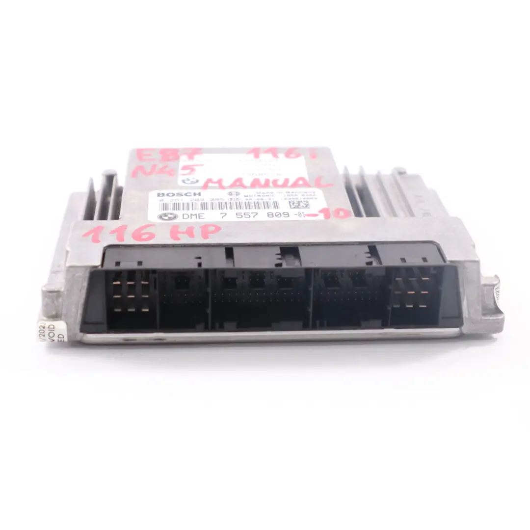 BMW E87 E90 N45 116i 316i Kit ECU Essence DME CAS 3 Manuel Clé - SKU 7557809-10 - Numéro de pièce 7557809