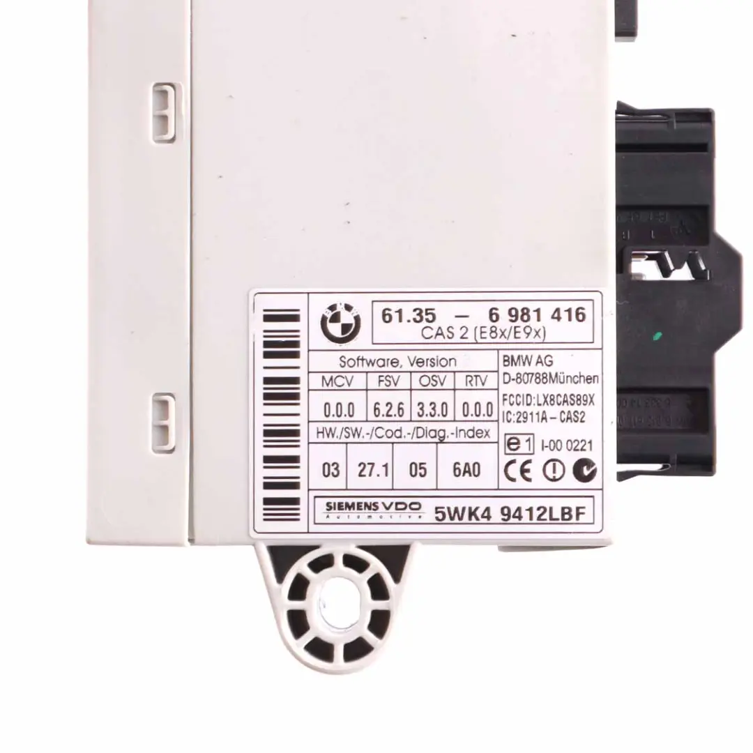 Boitier de base DME ECU CAS2 Cle pour BMW 1 3 Serie e87 116i e90 316i à propos du numéro de pièce 7557809 BMW 1 3 Serie e87 116i e90 316i Boitier de base DME ECU CAS2 Cle - SKU 7557809-5 - Numéro de pièce 7557809