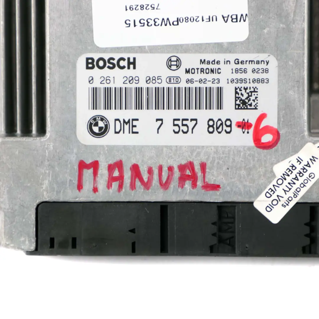 N45 116HP Engine ECU KIT DME CAS2 2 Keys Manual to BMW E87 116i E90 316i with Part number 7557809 BMW E87 116i E90 316i N45 116HP Engine ECU KIT DME CAS2 2 Keys Manual - SKU 7557809-6 - Part number 7557809