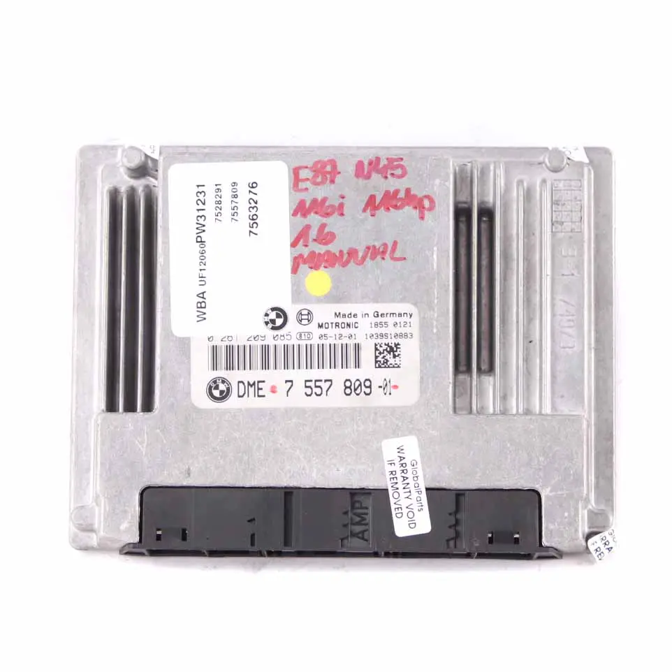 N45 116i 316i 1.6 Benzina Motore ECU DME Cambio Manuale per BMW E87 E90 con numero di parte 7557809 BMW E87 E90 N45 116i 316i 1.6 Benzina Motore ECU DME Cambio Manuale - SKU 7557809 - Numero di parte 7557809