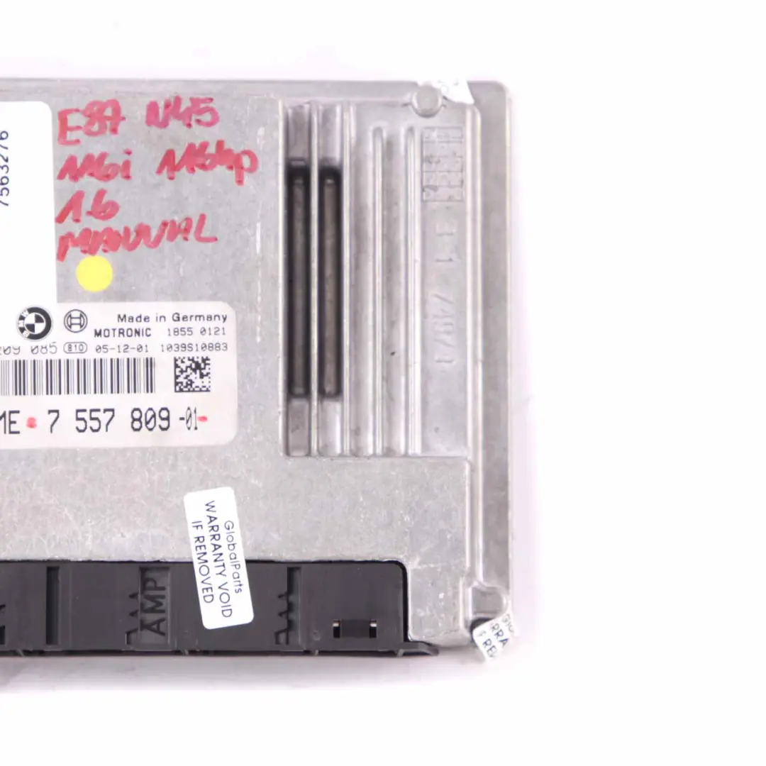 N45 116i 316i 1.6 Benzin Motor ECU DME Schaltgetriebe BMW E87 E90 - SKU 7557809 - Teilenummer 7557809