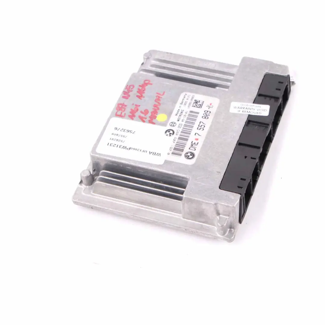 N45 116i 316i 1.6 Petrol Engine ECU DME Manual Transmission to BMW E87 E90 with Part number 7557809 BMW E87 E90 N45 116i 316i 1.6 Petrol Engine ECU DME Manual Transmission - SKU 7557809 - Part number 7557809