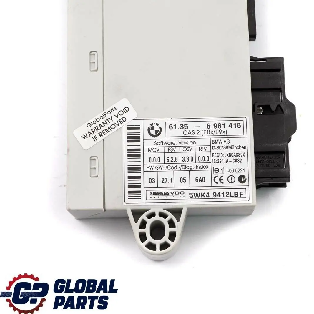BMW E60 E90 E91 325i 525i N52 218HP Engine ECU Kit DME CAS2 + Key Manual - SKU 7559178-1 - Part number 7559178