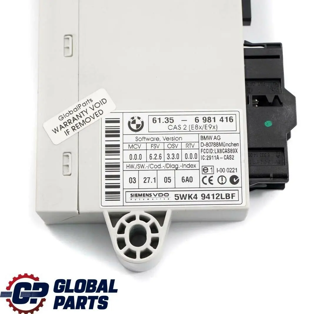BMW E60 E90 E91 330i 530i Engine N52 ECU Kit DME CAS2 + 2 Keys Manual - SKU 7559178-4 - Part number 7559178