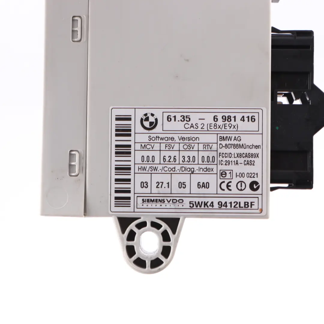 BMW E60 E90 E91 330i 530i N52 Motore ECU Kit DME CAS2 Chiave Automatica - SKU 7559178-6 - Numero di parte 7559178