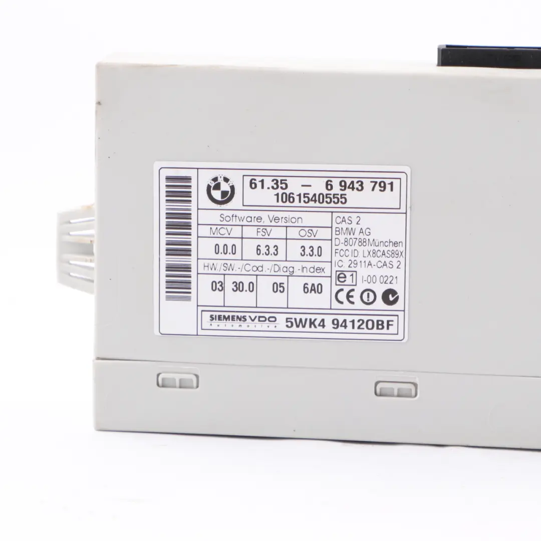 BMW E60 E90 330i 530i N52 258HP Engine ECU Kit DME CAS2 Key Automatic - SKU 7561684-3 - Part number 7561684