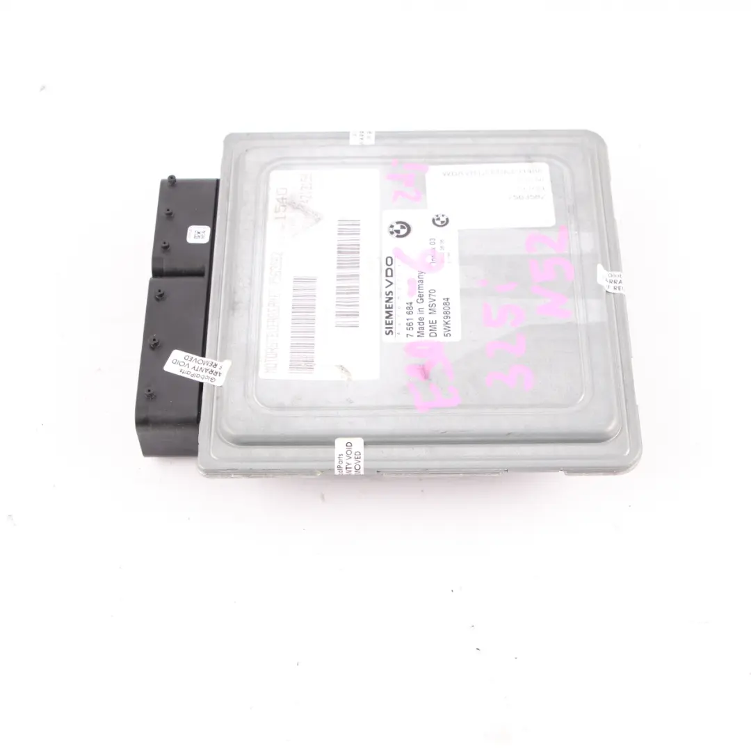 N52 218HP Engine ECU Control Unit DME Manual to BMW E60 E90 325i 525i with Part number 7561684 BMW E60 E90 325i 525i N52 218HP Engine ECU Control Unit DME Manual - SKU 7561684-6 - Part number 7561684