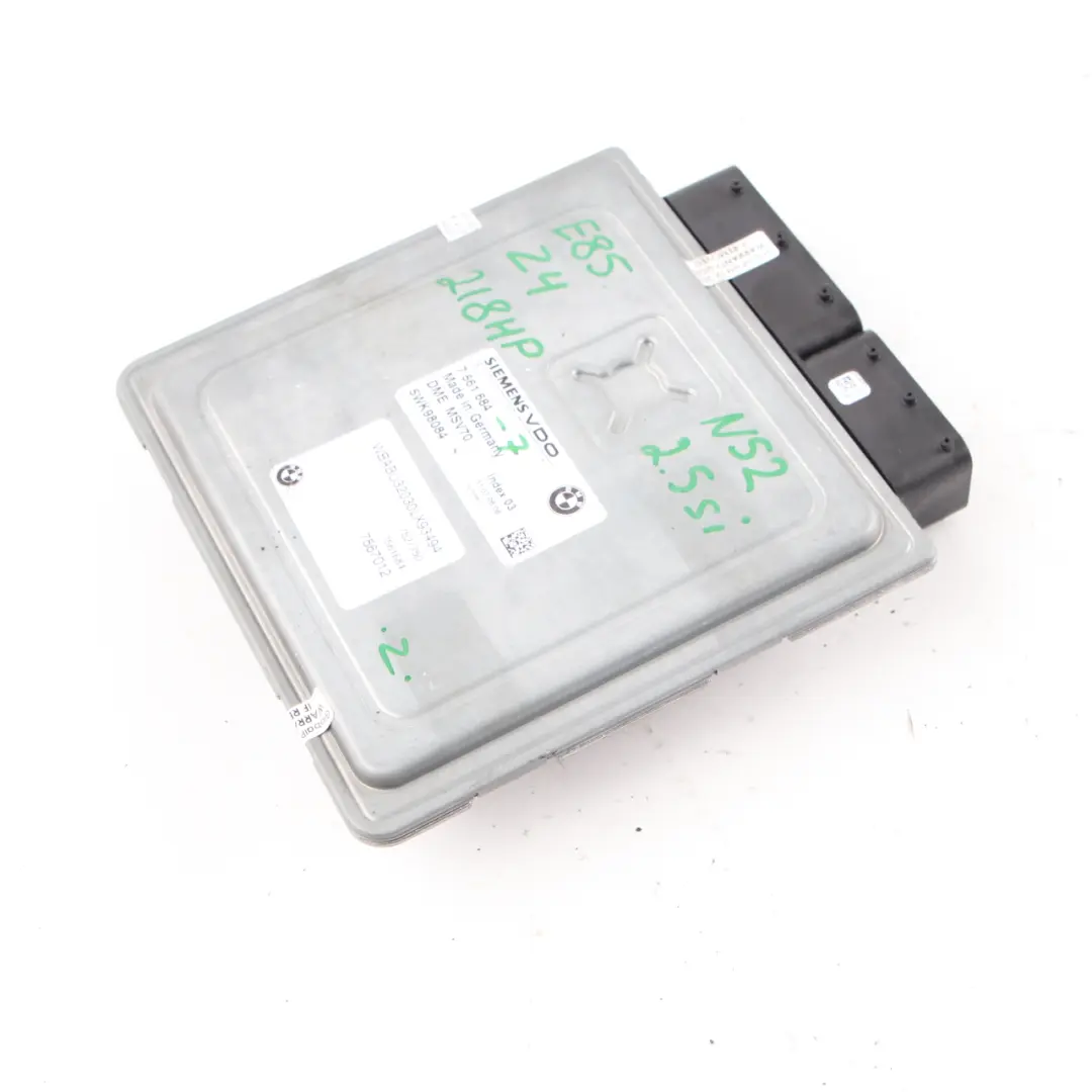 BMW Z4 E85 2.5Si N52 218PS Motor ECU Steuergerät DME Handbuch - SKU 7561684-7 - Teilenummer 7561684