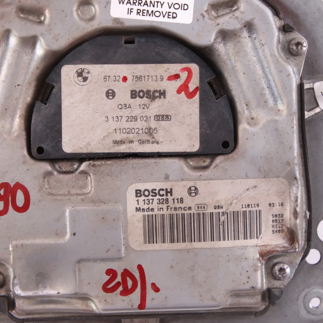 BMW 1 3 E87 E90 118d 120d 320d 325d Diesel Engine Radiator Cooling Fan Motor - SKU 7561713-1 - Part number 7561713