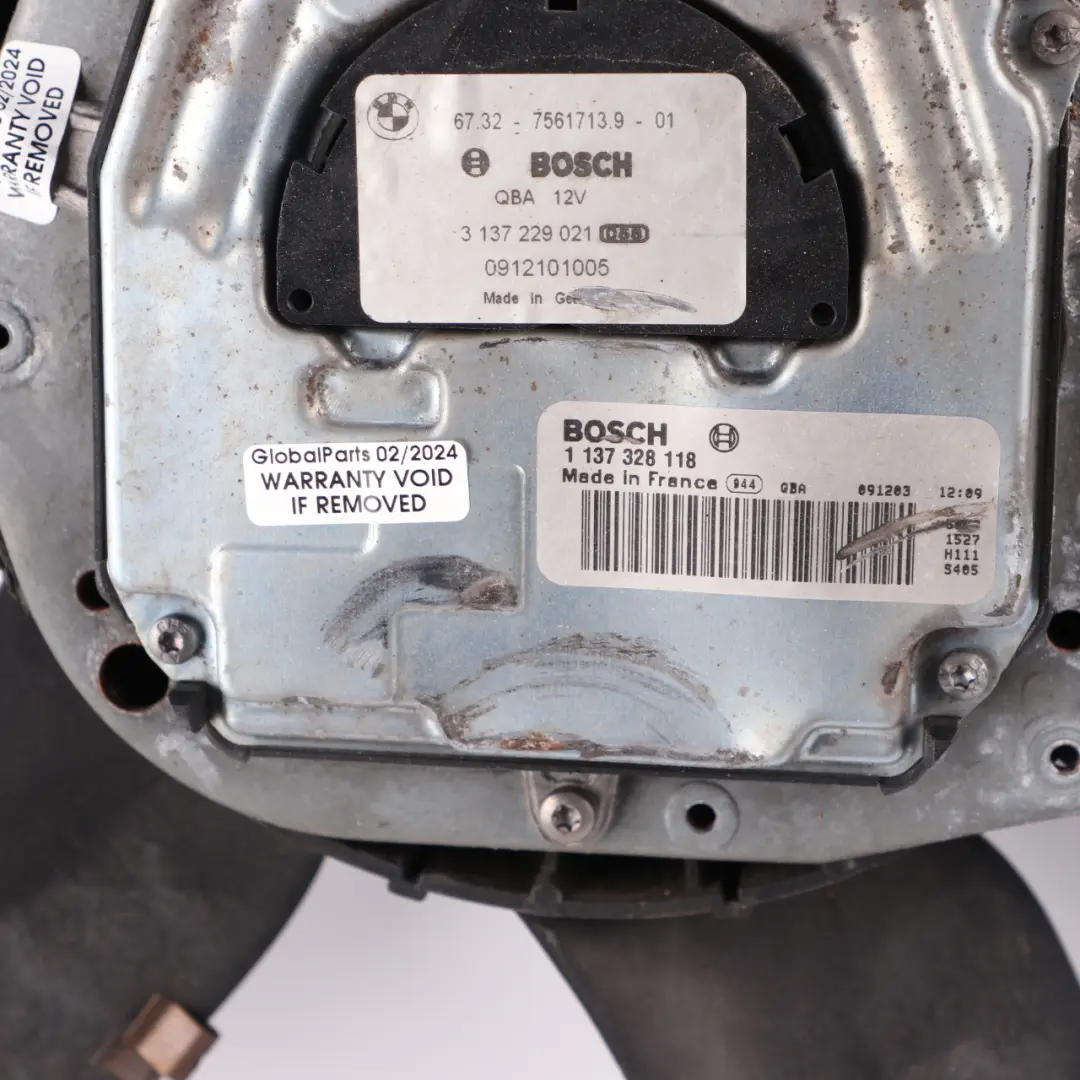 BMW E87 E90 118d 120d 320d Diesel Engine Radiator Cooling Fan Motor - SKU 7561713-4 - Part number 7561713
